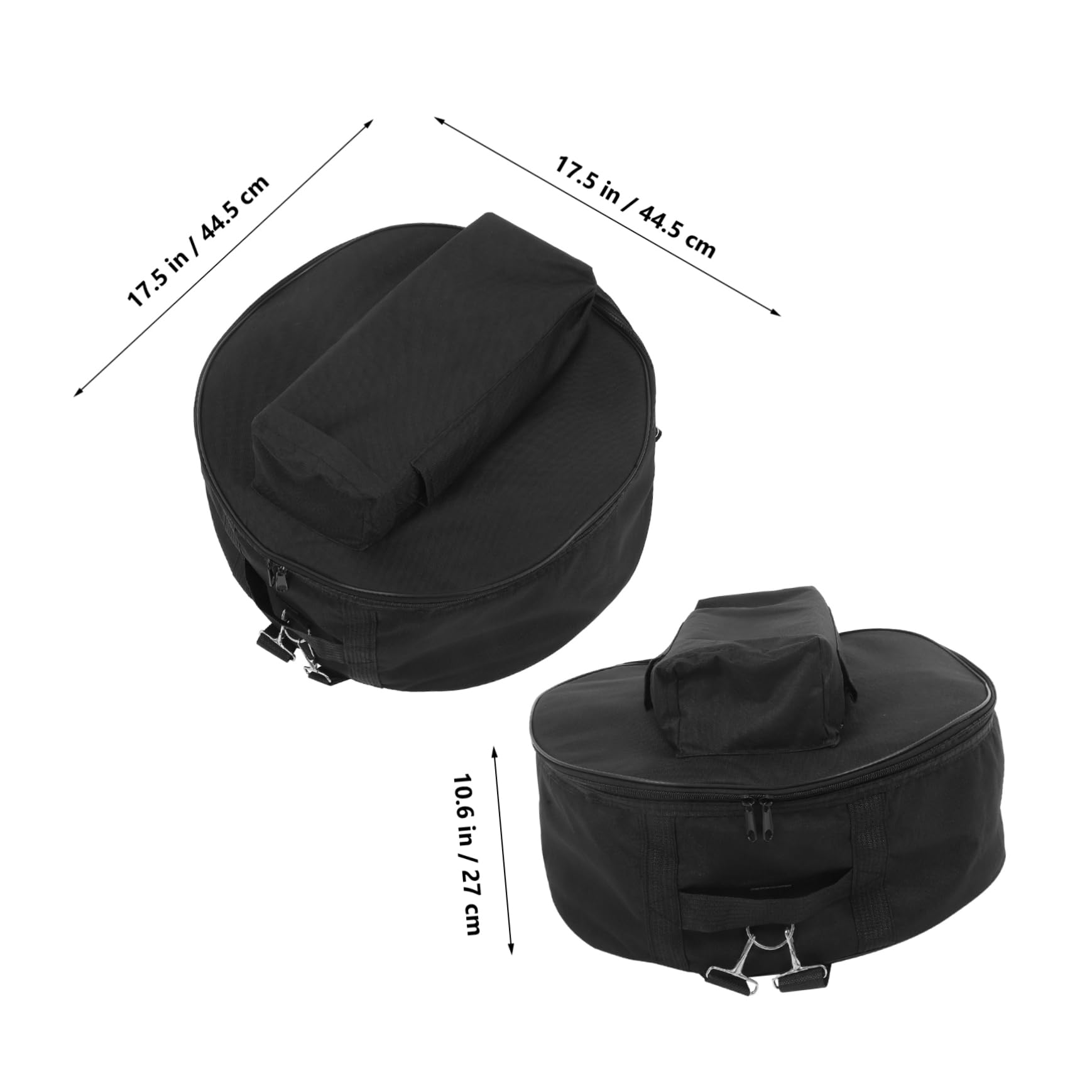 Bolsa para Caja Portátil de Gran Capacidad en Tela Oxford Negra | Transporte a Mano Hombro, para Caja Pequeña, Accesorios de Percusión, Uso en Banda