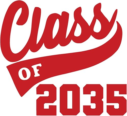 Vista 25 de Graduation Iron On Transfer, Class of 2035 Tshirt Decal, High School College Senior Shirt Sticker, HTV Graduate Patch, Pick Size Color, Iron-On