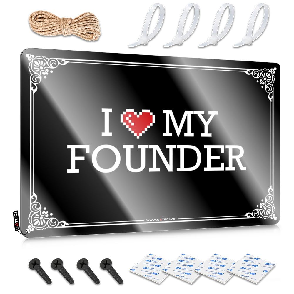 Inappropriate Tin Wall Decor, Rubber Nice I Love My Founder | Farmhouse Mancave Decor(30X40CM)