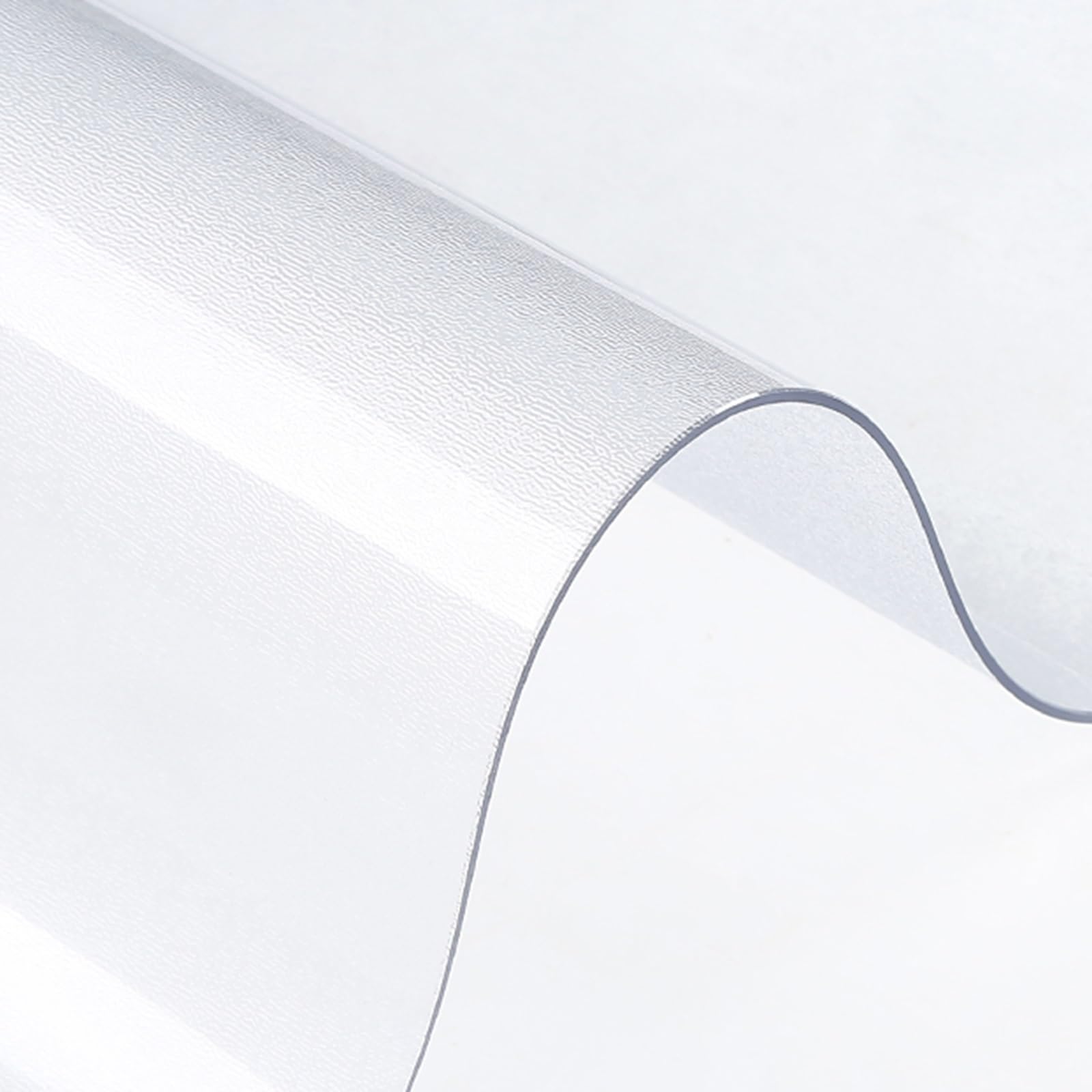 PVC Table Protector Waterproof, Clear Table Cover, Clear Plastic Table Cloth Mat, Transparent PVC Tablecloth, Table Pads for Kitchen and Dining Table(Frosted - 1 mm,50 cm × 140 cm（ 20'' x 55'' ）)