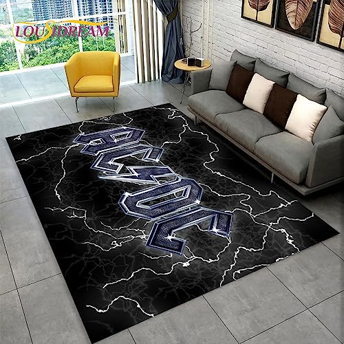 EGGPOD ACDC Rock Band Bereich Teppich Groß, Teppich Teppich Für Zu Hause Wohnzimmer Schlafzimmer...