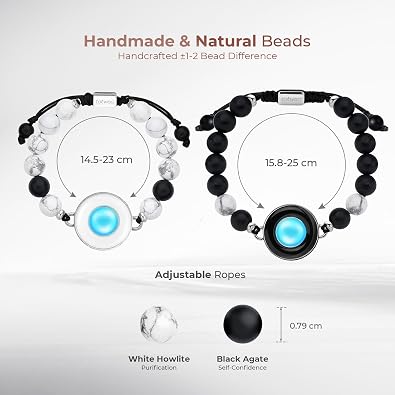 TOTWOO Long Distance Touch Bracelets with Vibration Function