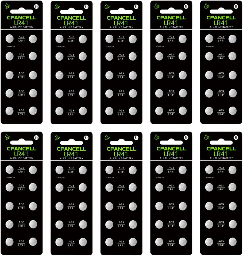 Pack de 100 pilas LR41 alcalinas 1.5V para relojes miniatura 1