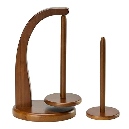 Yarn Holder - 2 Spindles - Walnut