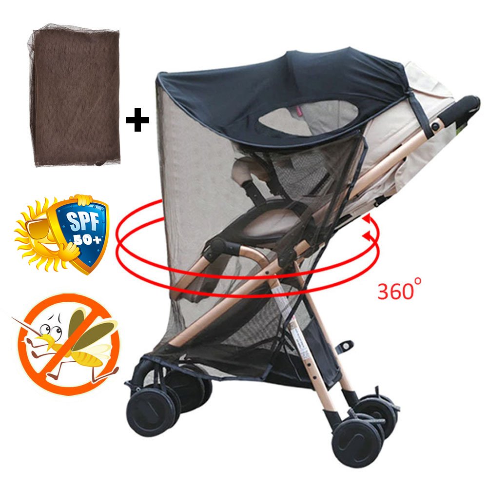 stroller shade extender
