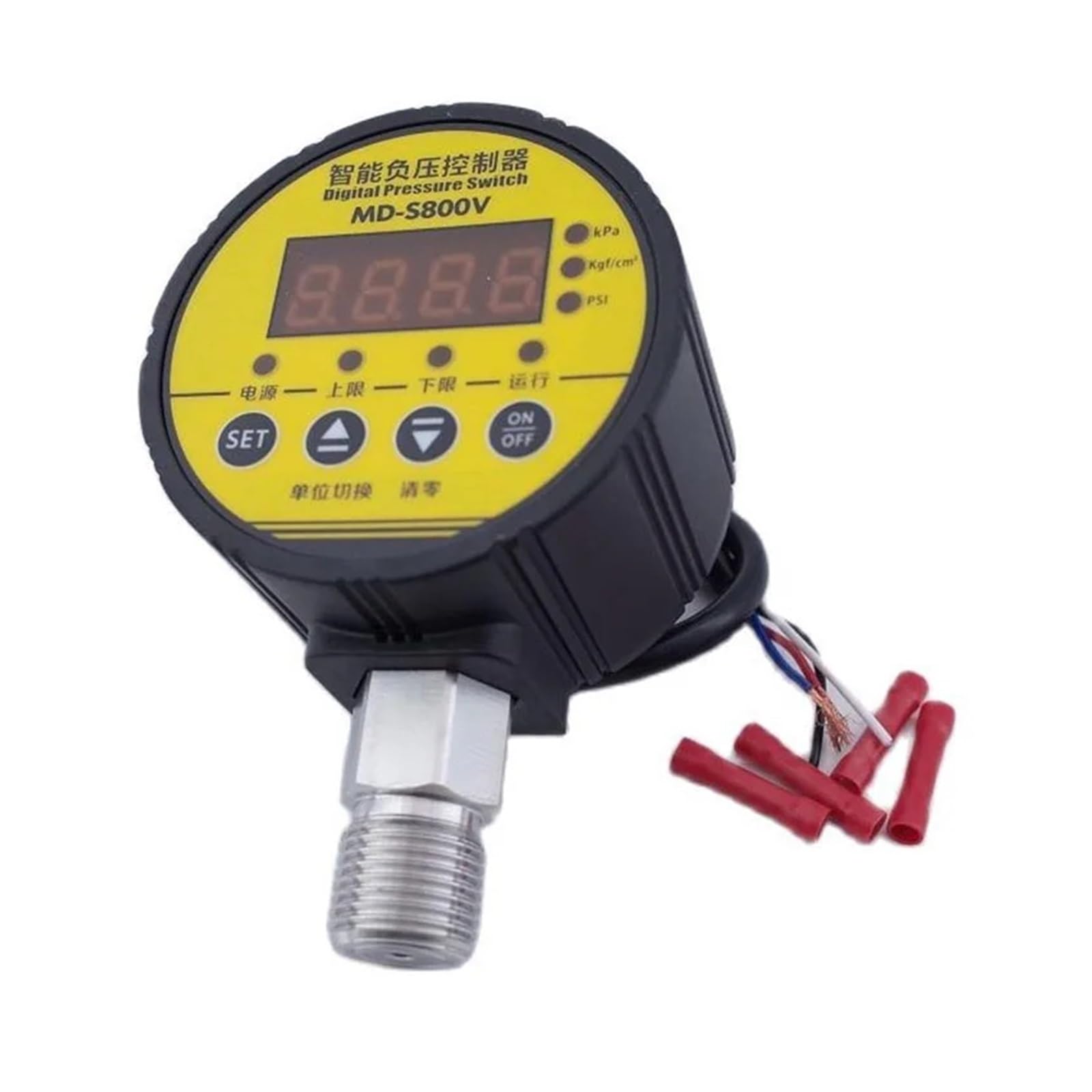 Regulador de presión, Controlador de presión intelinte MD-S910, manómetro digital electrónico, interruptor de compresor de aire, manómetro de vacío de presión de agua(0-1MPA 10KG)