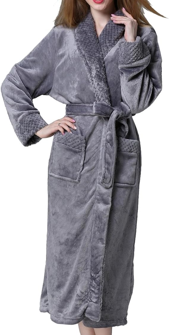 Amazon バスローブ ルームウェア レディーズ おしゃれ パジャマ サンゴパイル素材 吸水 速乾 長袖 厚手 ポケット付き 前開き かわいい ルームウェア ロング丈 腰ベルト付き グレー L バスローブ 通販 Amazon バスローブ ルームウェア レディーズ おしゃれ パジャマ サンゴパイル素材 吸水 速乾 長袖 厚手 ポケット付き 前開き かわいい ルームウェア ロング丈 腰ベルト付き グレー L バスローブ 通販