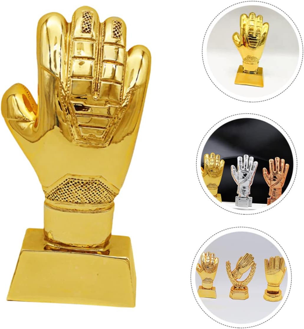 Mikikit Soccer Supply Compact Award Trophy School Trophy Decor Wear Resistant Glove