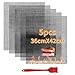 Produktbild VLVEE BBQ Grillmatte,Grillmatten(5er Set,36 * 42cm) Backen Wiederverwendbar 100% Antihaft für bis 500°F, für Holzkohle, Gasgrill und Backofen