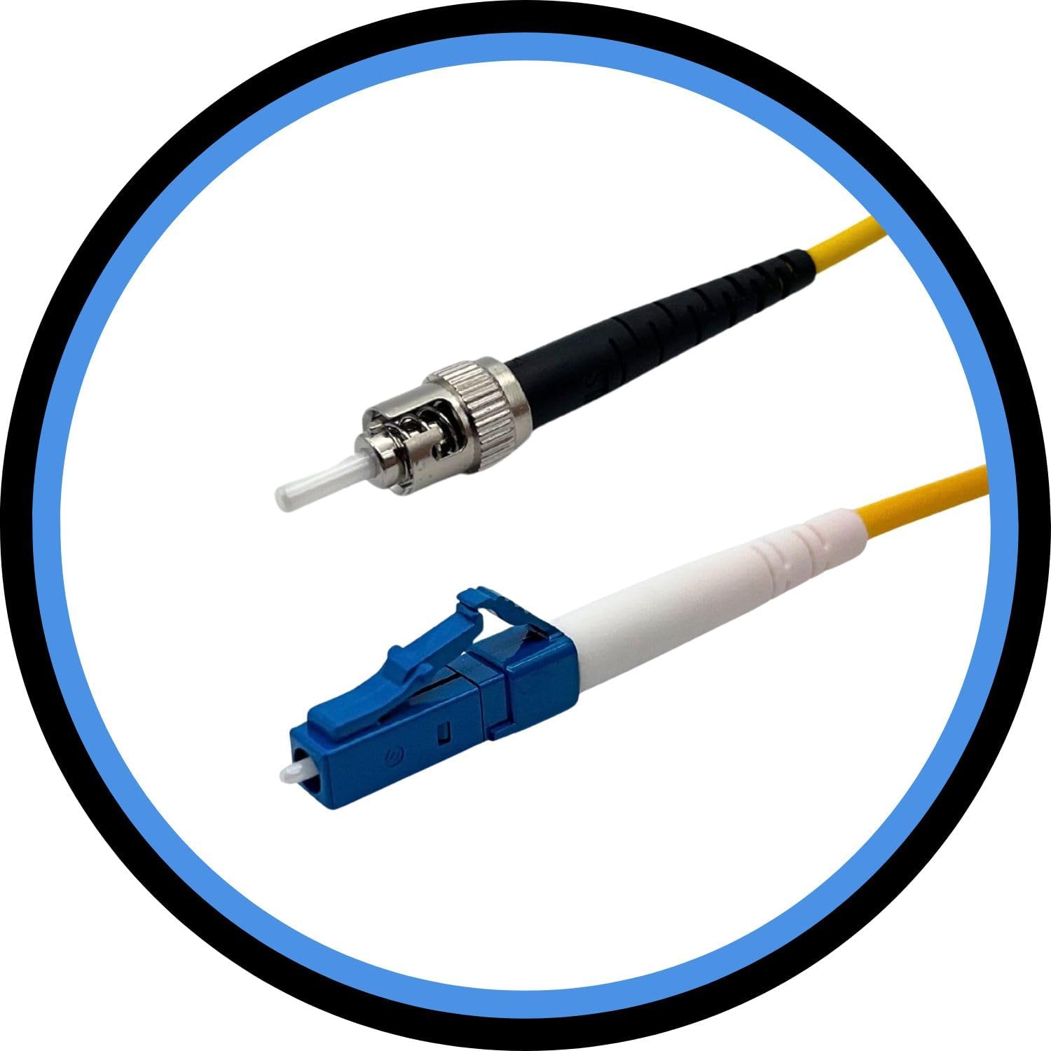 Fiber Optic Patch Cable - Single Mode - SIMPLEX - OS1-9/125um (1ft - 5pk, LC to ST)