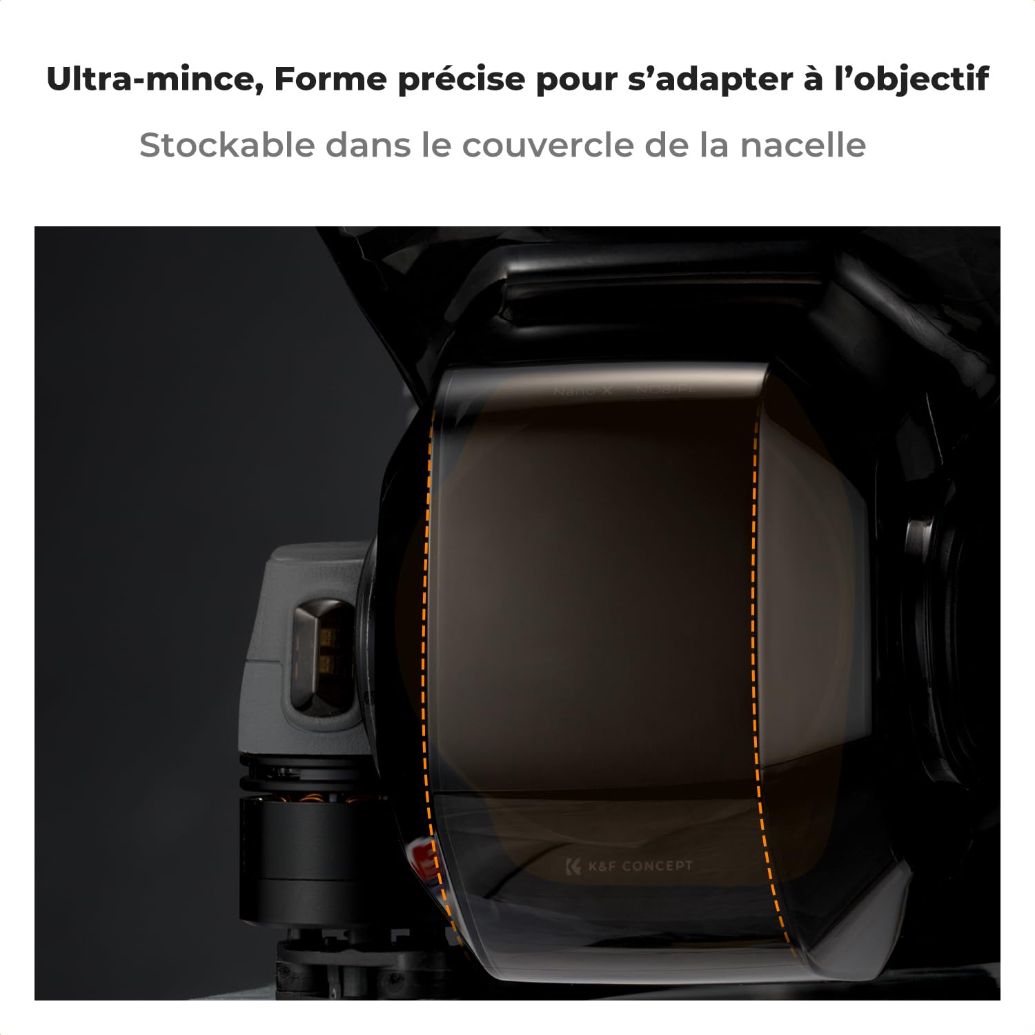 K&F Concept Filtres ND8&PL ND16&PL ND32&PL ND64&PL Compatible avec DJI AIR 3S Nano-revêtements Étanche Anti des Rayures Léger HD