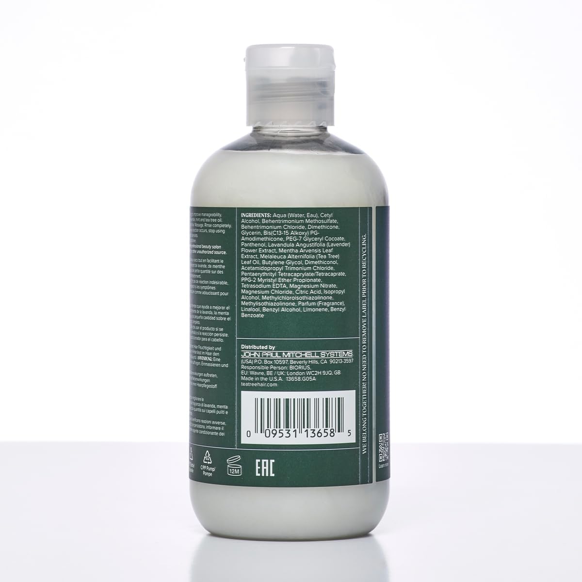 Paul Mitchell Après-shampoing hydratant Tea Tree Lavande Menthe 1000 ml