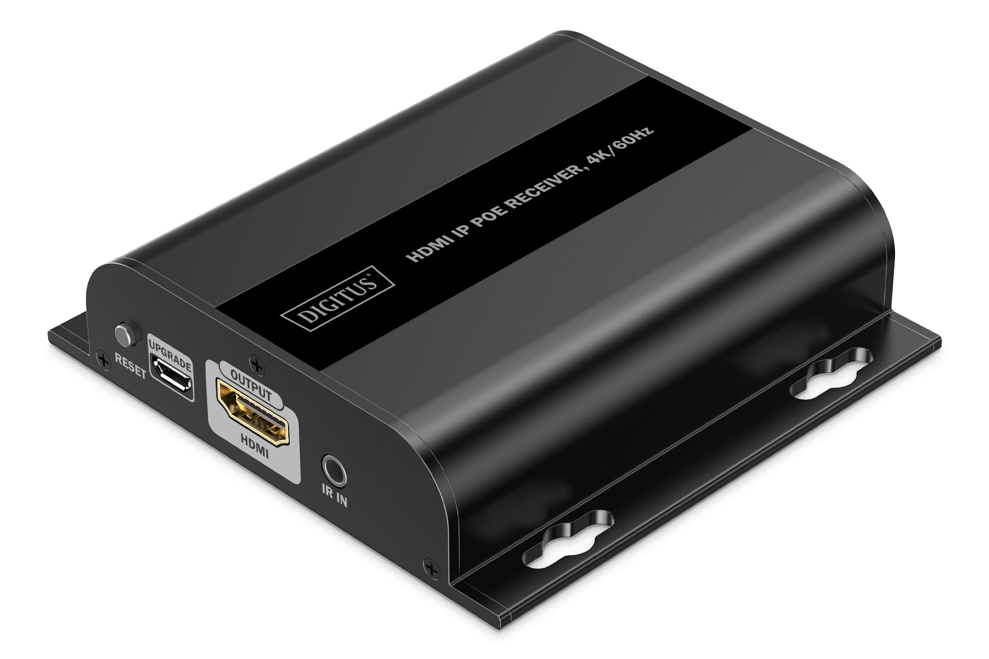 DIGITUS HDMI PoE IP Extender Receiver DS-55353 UHD 4K 60Hz HDMI 2.0 120m CAT 6 Schwarz
