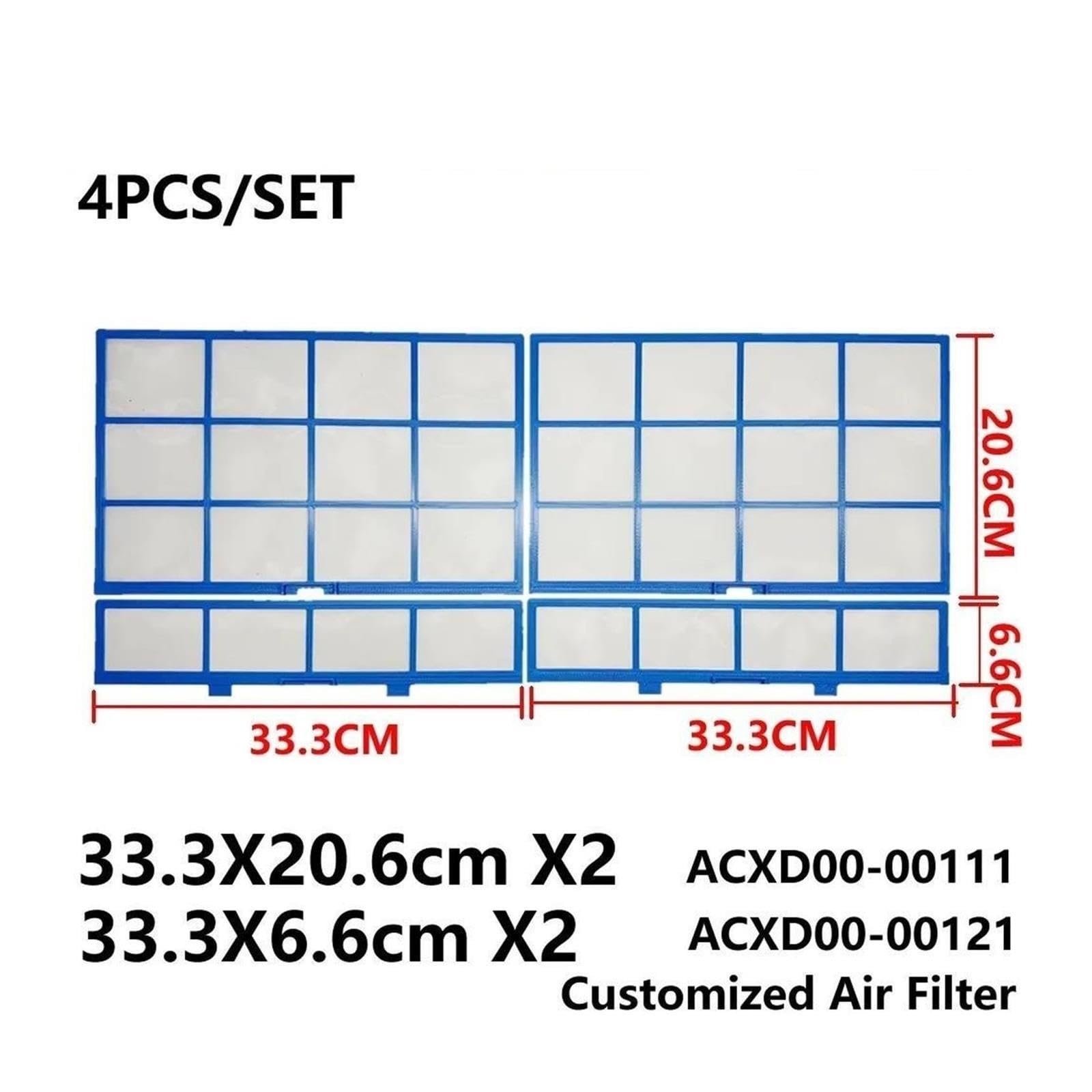 Filtre Climatiseur,Compatible avec Panasonic ACXD00-00111 ACXD00-00121