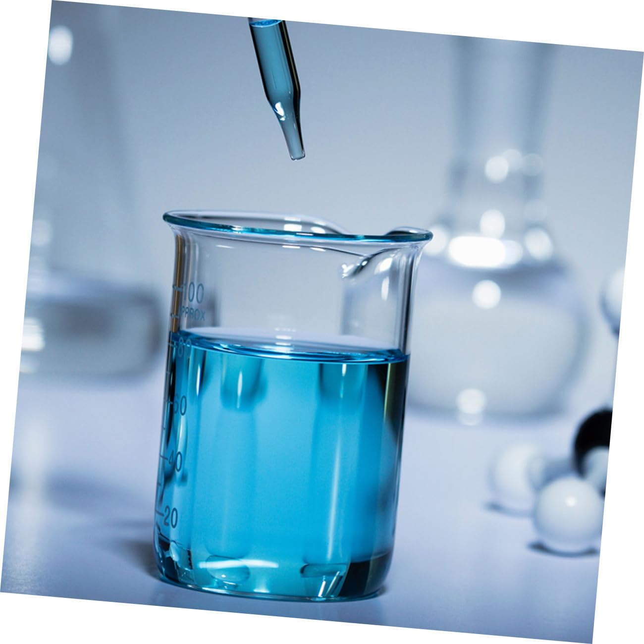 FRCOLOR 10 Stück 100 ml Messbecher aus Transparentem Sicherheitsglas mit Skala Hitzebeständiger Flüssigkeitsmesser für Labor Küche und Backbedarf
