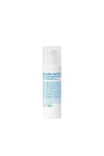Malin + Goetz Suero corrector de retinol, 1 oz, 1.0 fl oz - para tipos de piel sensible, fórmula multivitamínica, suero antienvejecimiento, suero