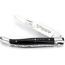 Laguiole en Aubrac Handmade Knife 11 cm L0211BUIF Buffalo Horn Handle, Blade and bolsters Stainless Steel Shiny