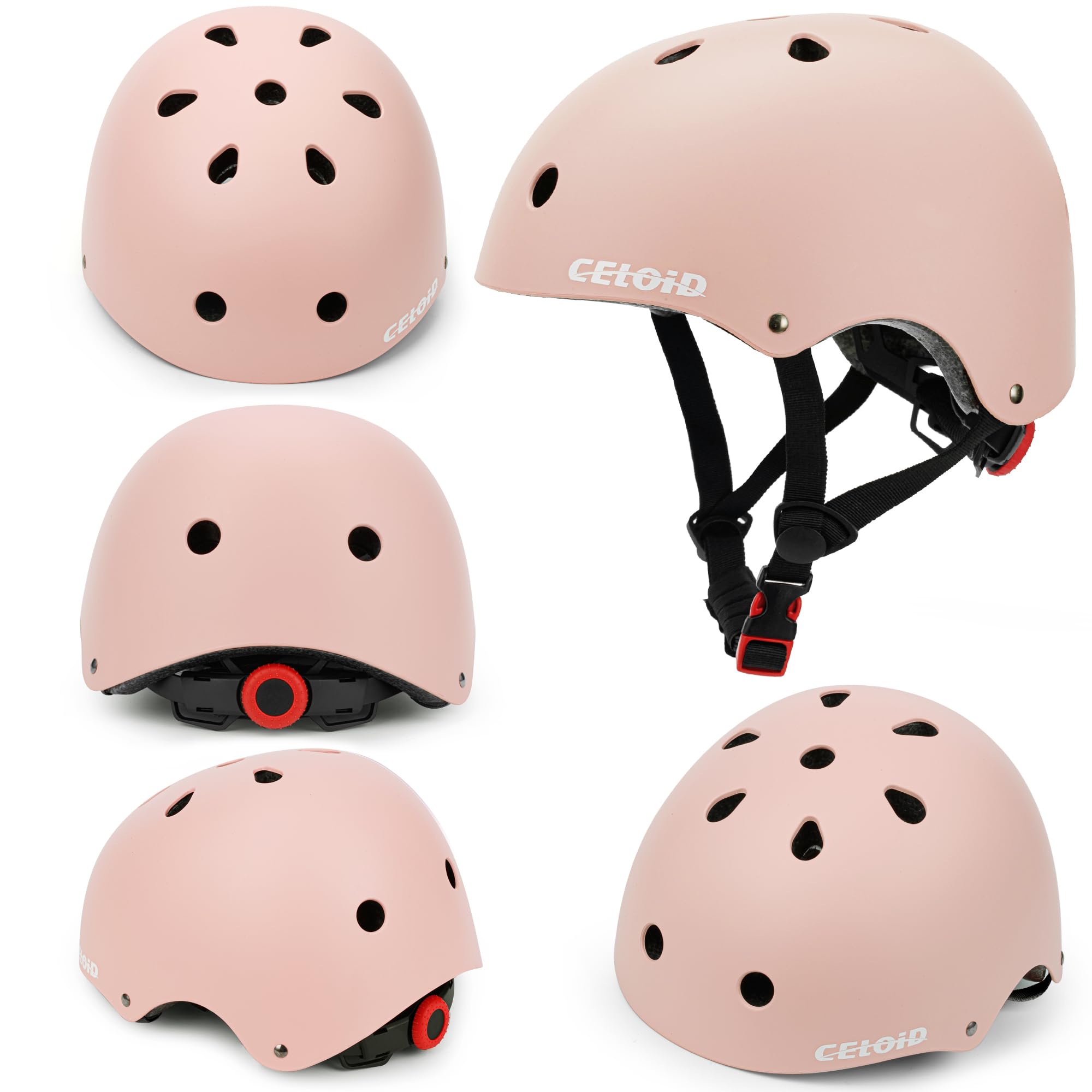 Kinder Fahrradhelm, Kleinkind Skateboard Helme für Alter 3-5-8-10-16 Jahre Jungen Mädchen, verstellbare Multi-Sport Fahrrad Skateboarding Fußball Roller Skating Roller