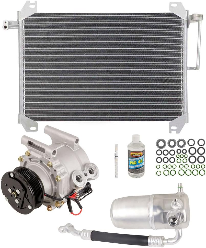 A/C Kit w/AC Compressor Condenser & Drier For Chevy Trailblazer GMC Envoy Buick Rainier Saab 9-7x Isuzu Olds 4.2L - BuyAutoParts 60-82471CK New