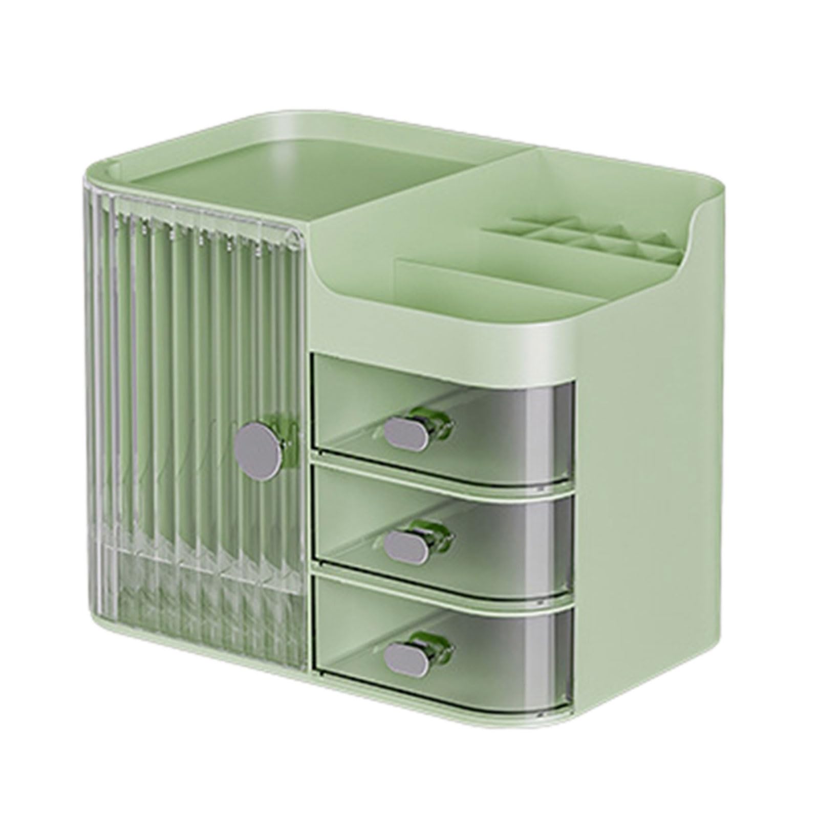 Xinsheinelry Dustproof Makeup Accessories Holder Large Capacity Cosmetic Storage Box Skincare Product Shelf for Vanity Desk Toy Storage Solution