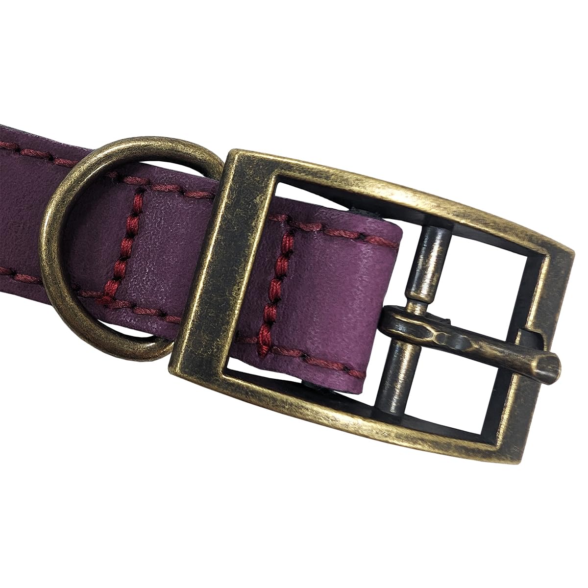 HugglePets Legacy Leather Dog Collar, Chocolate (Extra Small - Image 4