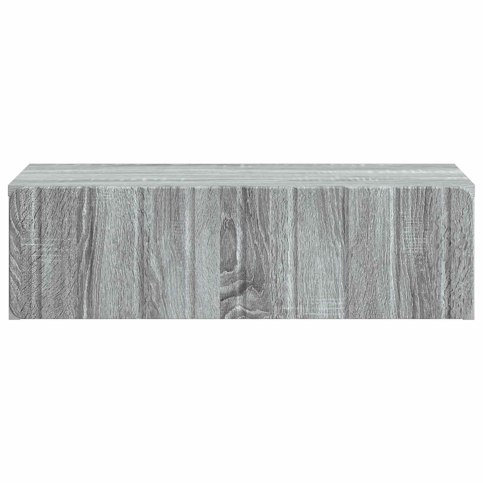Tavolino da parete in legno per corridoio, grigio