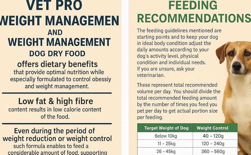 Image of V-et PROO Obesity Dry Dog Food, Chicken Flavor, 3 KG