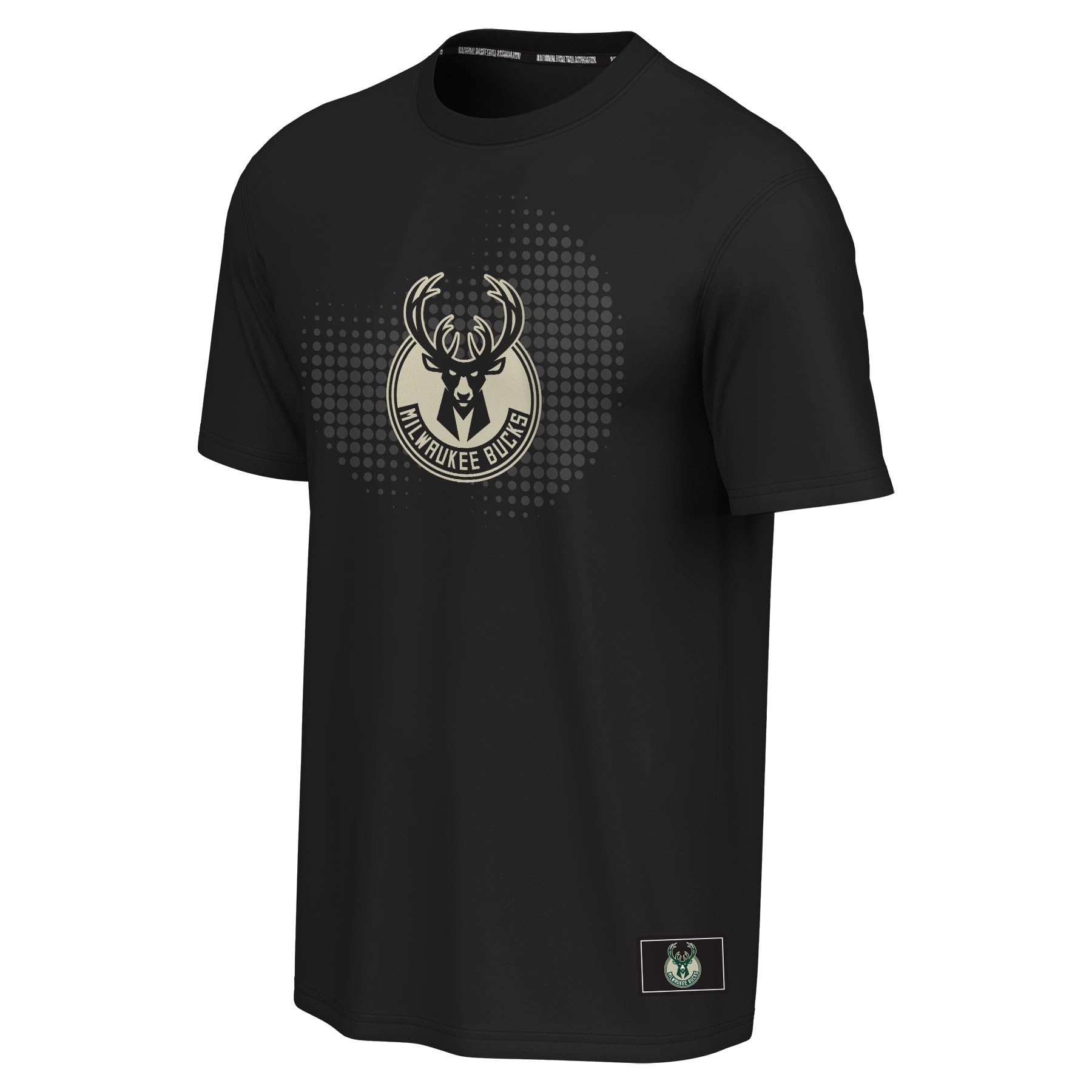 NBA Mens Youth Graphic Tee, Black, XXL EU