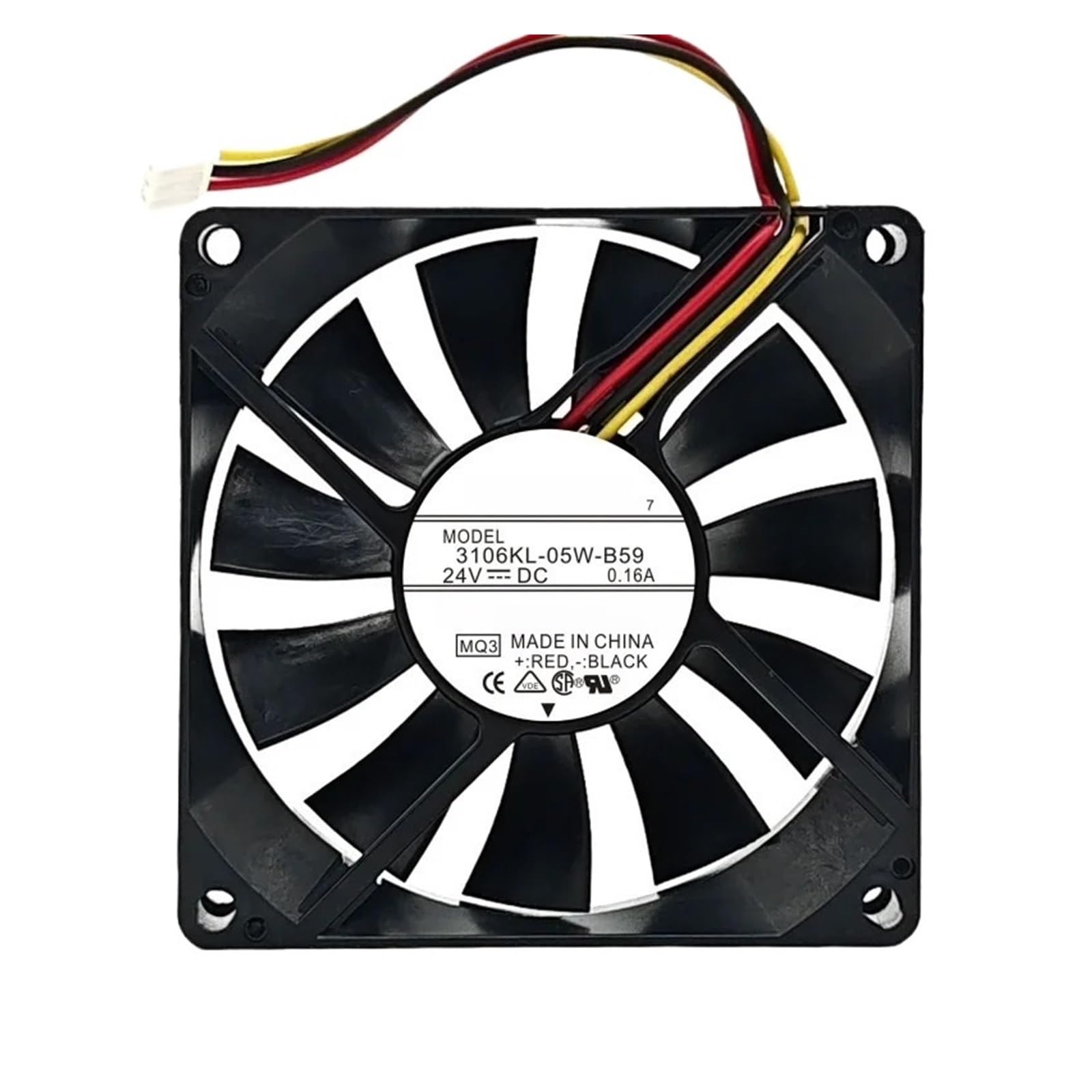 WESAWQGH 3106KL-05W-B30-B39-B40-B49-B50 3106KL-05W-B59 24VDC Fan 80x80x15mm Cooling Fan(3106KL-05W-B30 2wire)