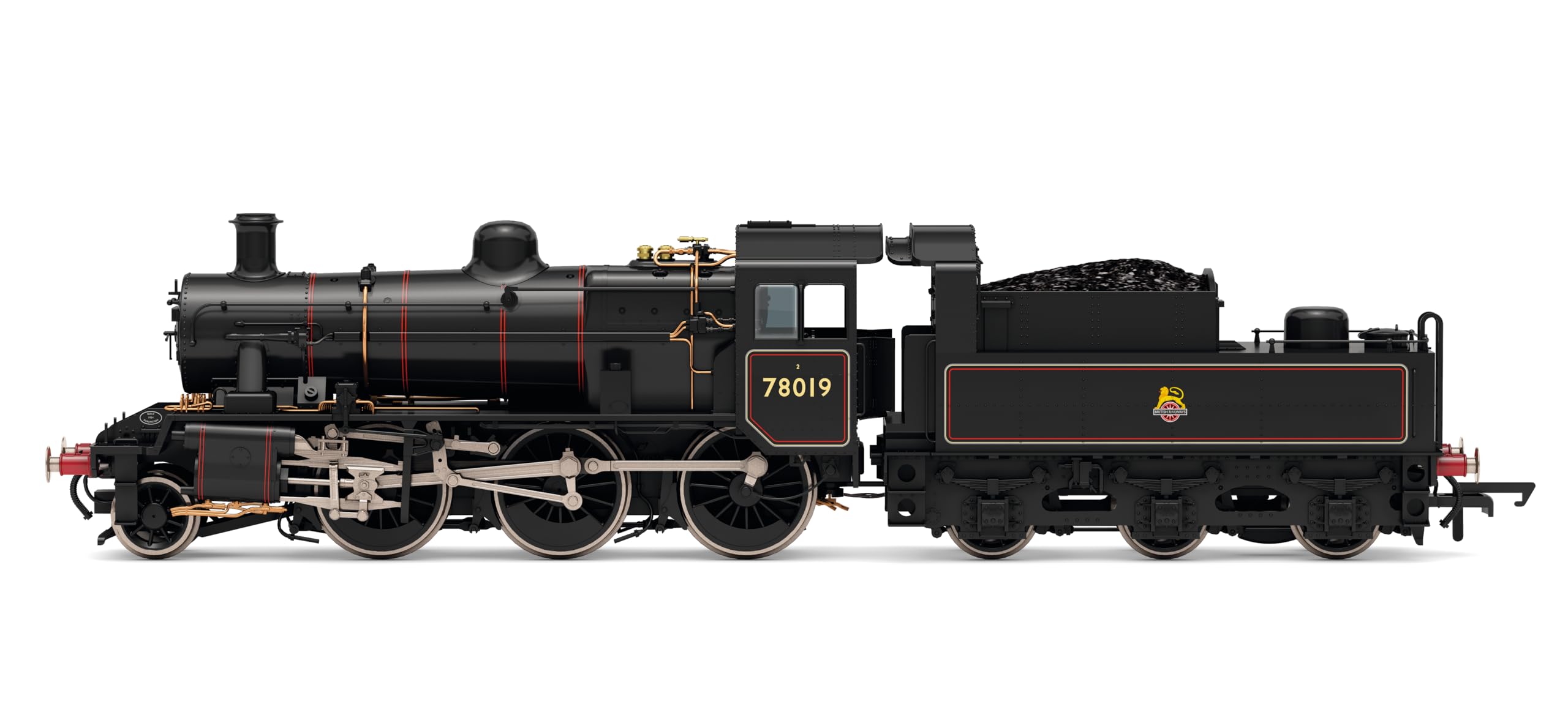 Hornby - R30390 BR Standard 2MT - Early BR - Lined 78019 NE 12D, Black
