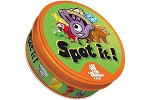 Spot It! Junior Animals Card Game: Wild Animal Kingdom Fun for Kids Ages 4+