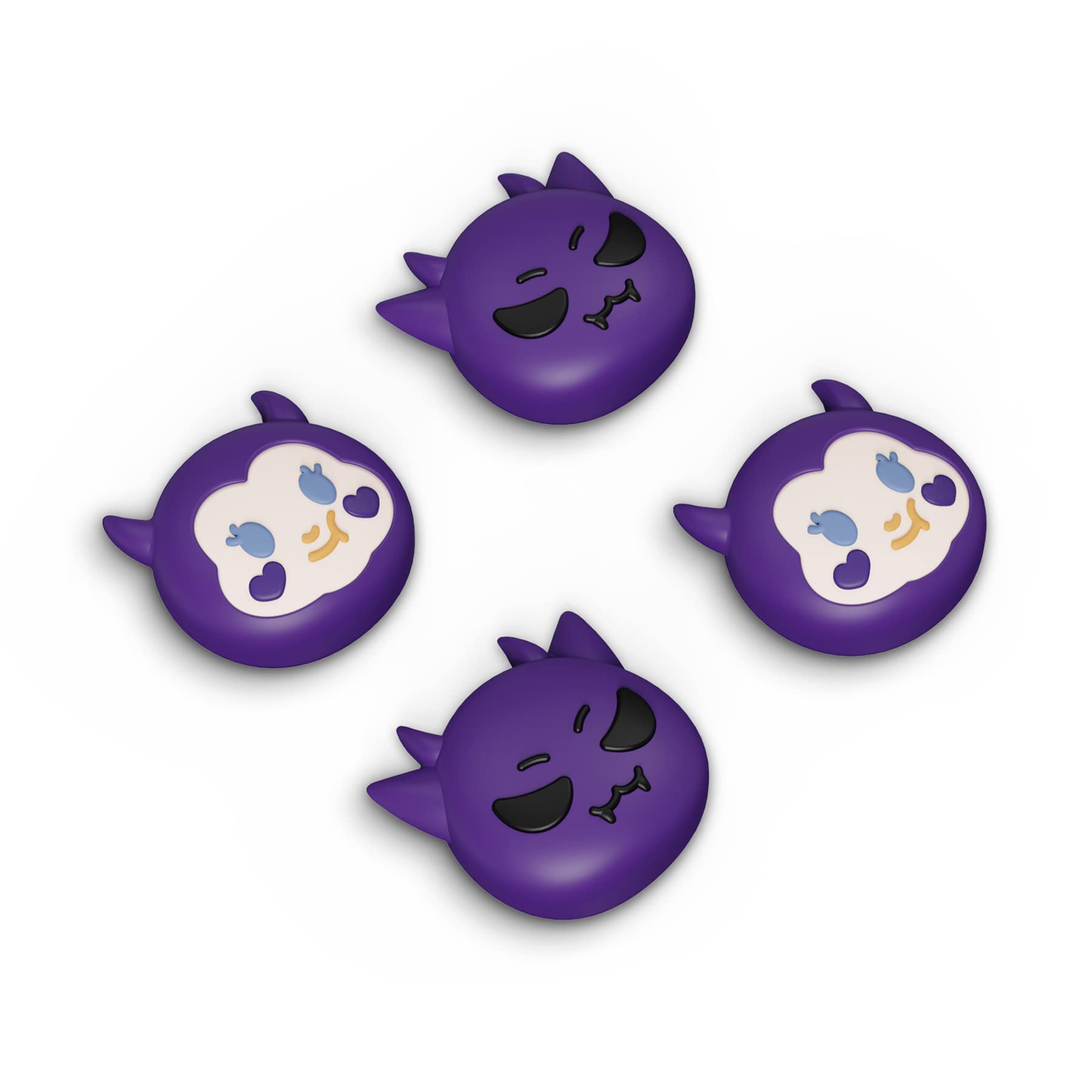 playvitalJoystick Caps for Nintendo Switch, Thumbstick Caps for Switch Lite, Analog Cover for Switch OLED Joycon Thumb Grip Caps for Switch & Switch Lite & Switch OLED - Little Devils Purple