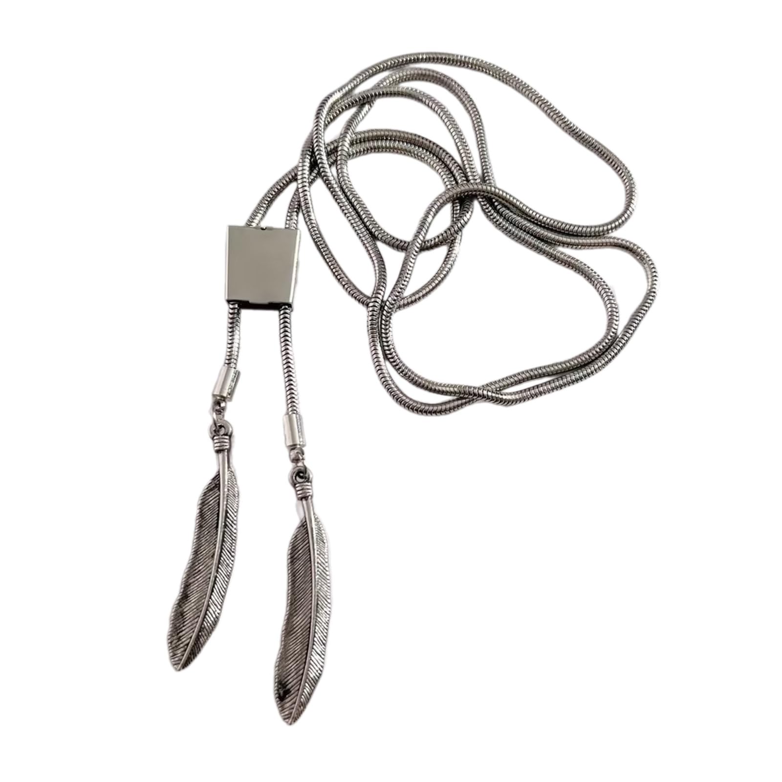 Cravatte da Cowboy, Collana con Cravatta da Cowboy Metallo Intrecciato Cordino