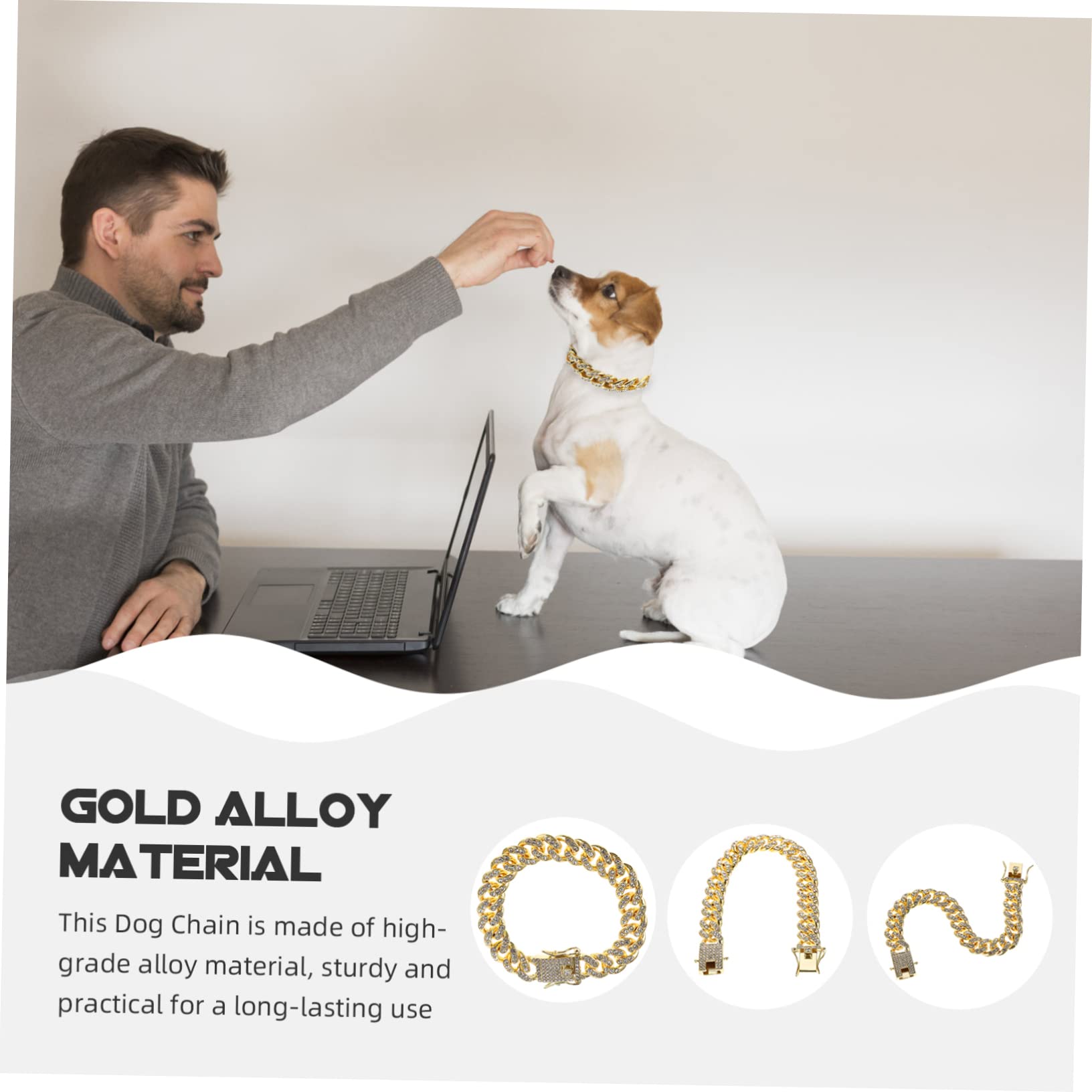 Amazon | POPETPOP 犬 リード チワワ 首輪 チュアブル ネックレス 首輪