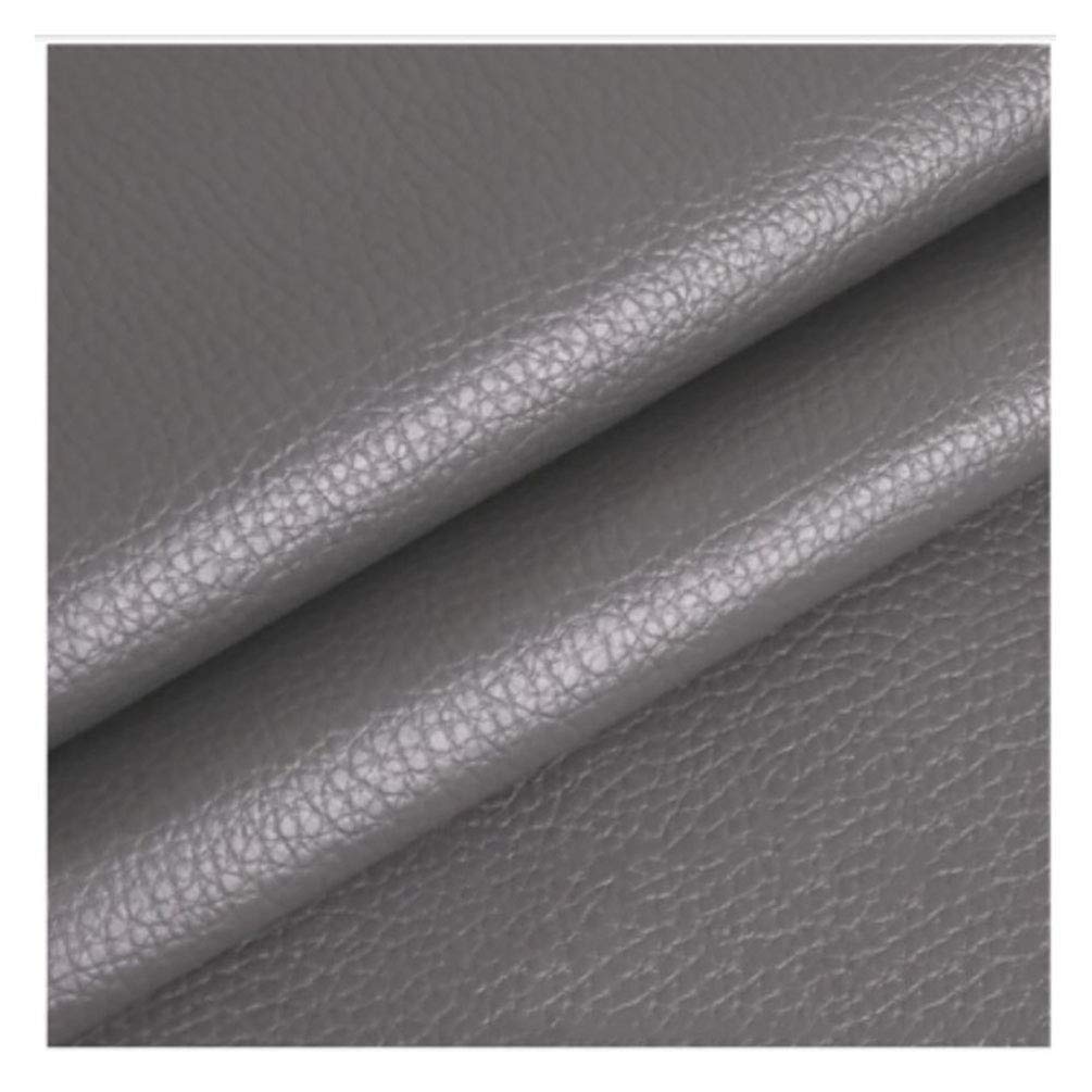 Faux leather fabric simili cuir fin au mètre largeur 138cm gris foncé