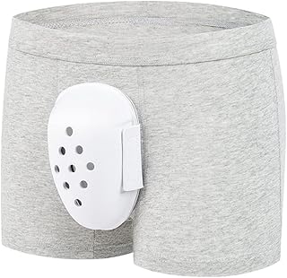 PENINSULA LOVE Circumcision Underwear Boxer Briefs for Men Boys Foreskin Cut, Phimosis Cotton Briefs with Protective Flex Cup