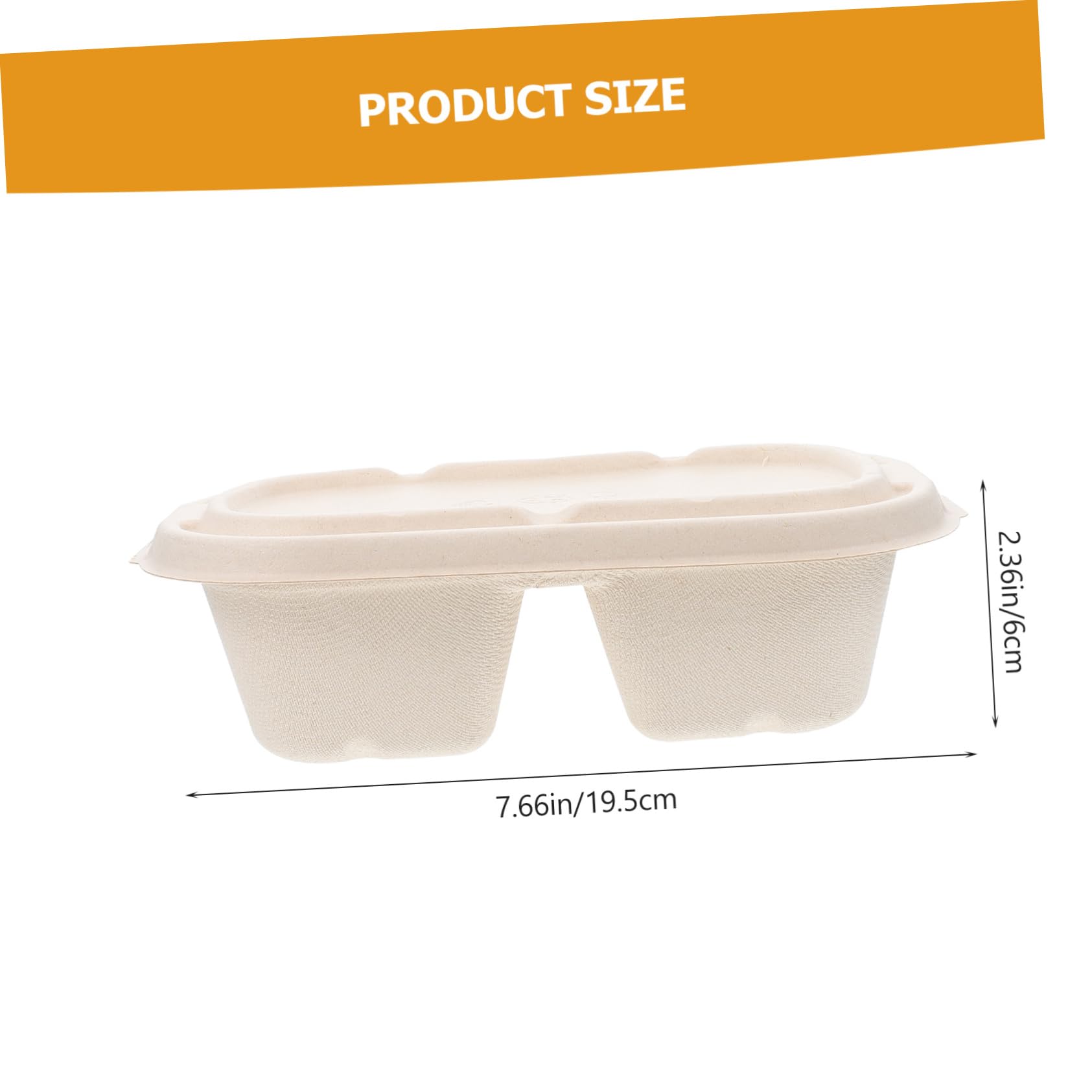 Cabilock 10pcs Paper Light Wrapping Boxes Light Food Take-out Boxes Light Meal Packing Boxes Paper Khaki