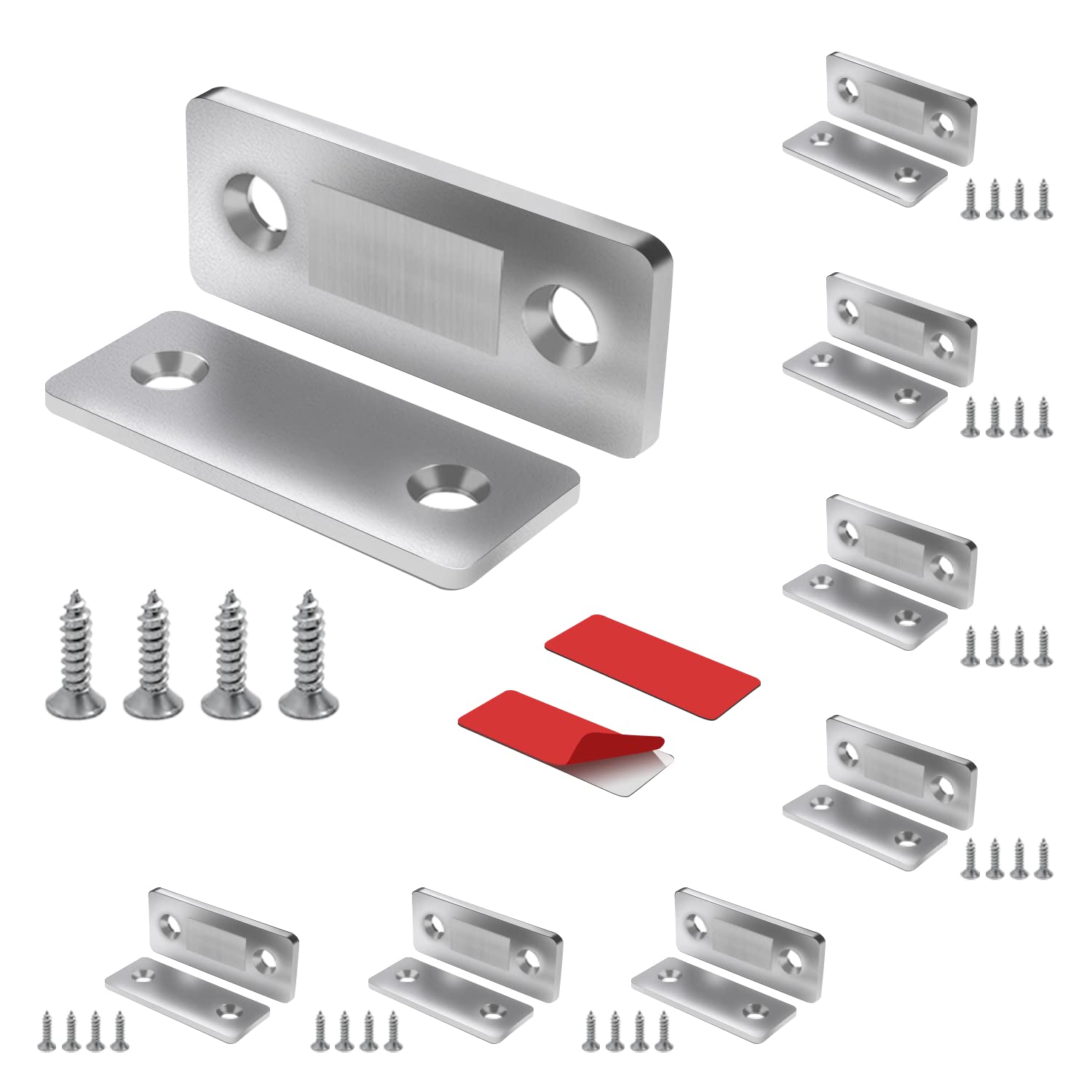Cabinet Magnetic Catch 8 Pcs 4mm Ultra Thin Cabinet Door Magnetic Catch for Drawer Magnets Adhesive Cabinet Latch Magnetic Closures for Kitchen Closet Door Closing Magnetic Door Catch Closer (B0BVVKN189) Amazon Price History, Amazon Price Tracker