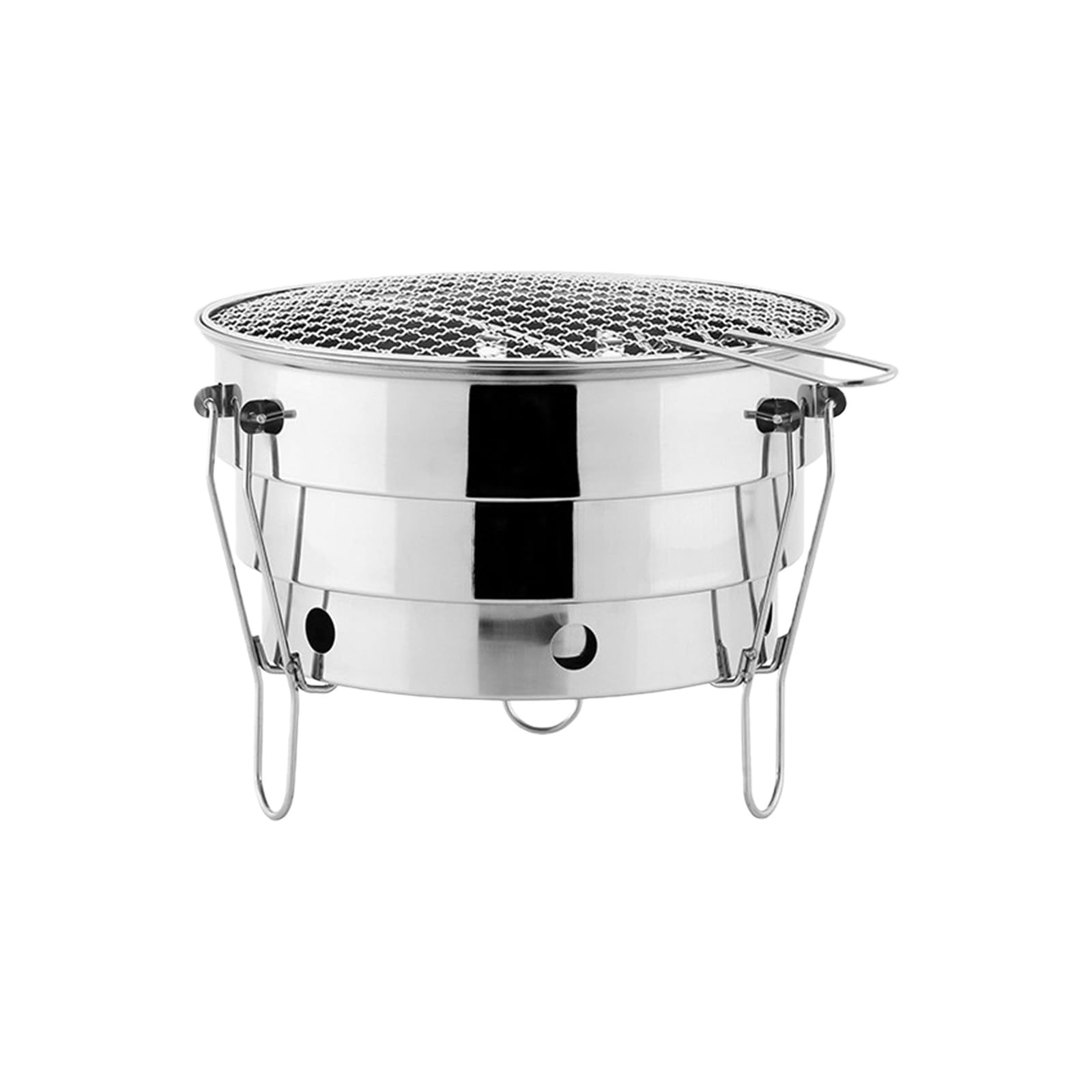 Piccole Griglie per Barbecue Fornello per Barbecue Pieghevole in Acciaio Inossidabile per Feste in Spiaggia in Giardino Piccole Griglie Portatili Resistenti alla ruggine