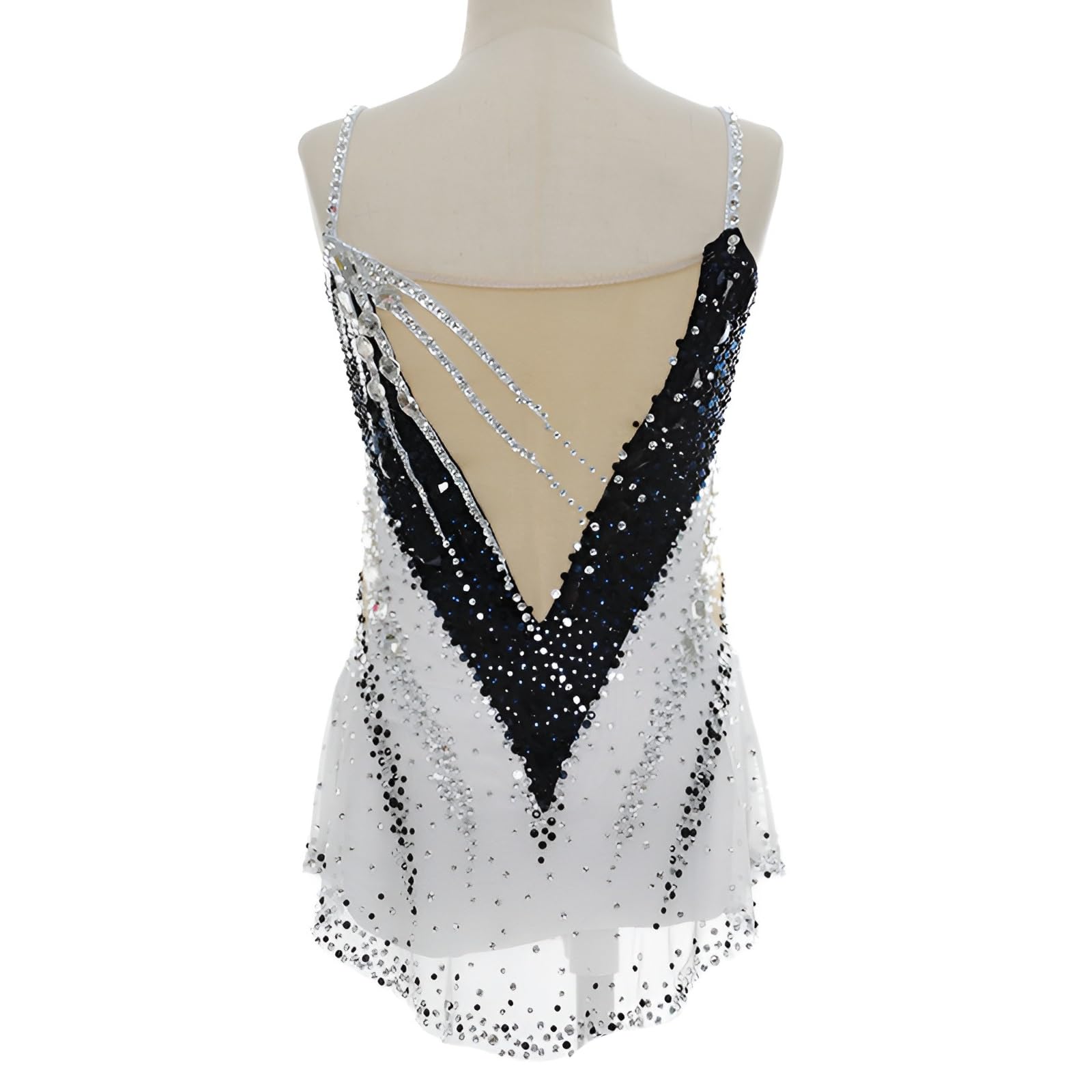 Gimnastyka Rytmiczna Trykot Patchwork Rhinestone Bez Rękawów Gimnastyka Konkurs Kostium Dla Dziewcząt I Kobiet