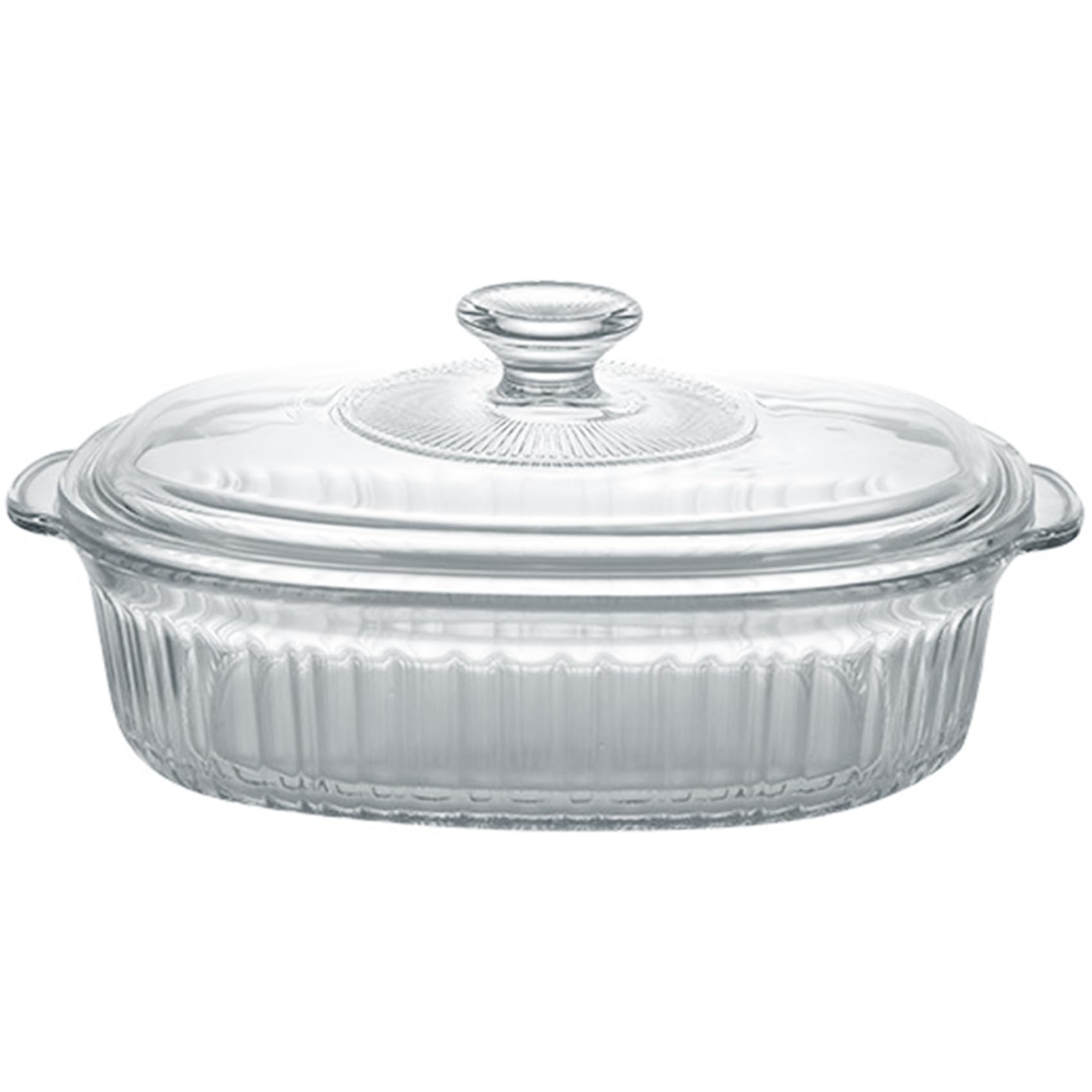 Casseruola in Vetro con Coperchio Pirofile in Vetro da 1, 5 l Resistente al Calore/Freddo Casseruola con Manici Piatti di Forma Ovale per Forno Adatto al microonde con coperchi