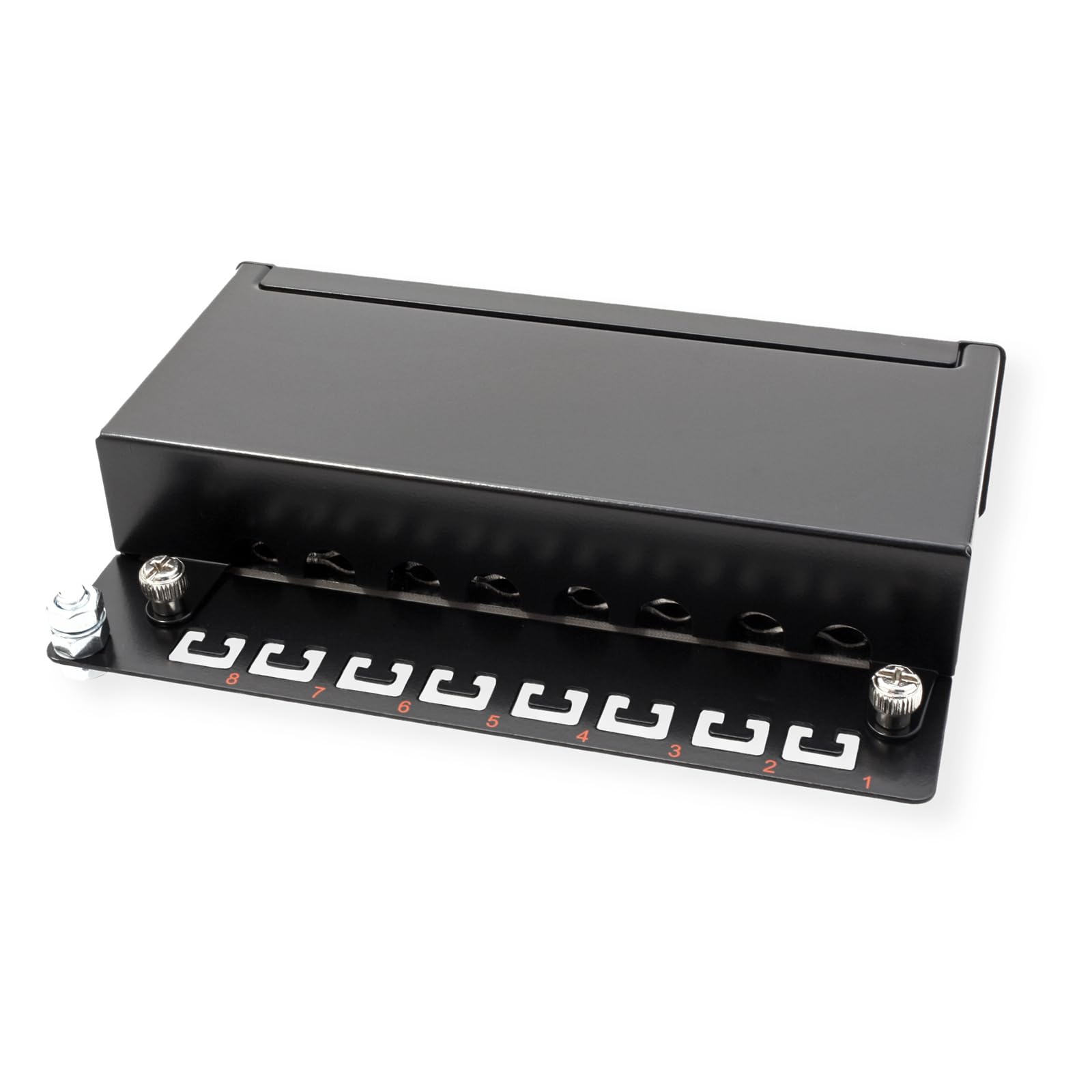 Roline Panneau de raccordement Cat 5e 8 ports Noir (Import Royaume Uni)