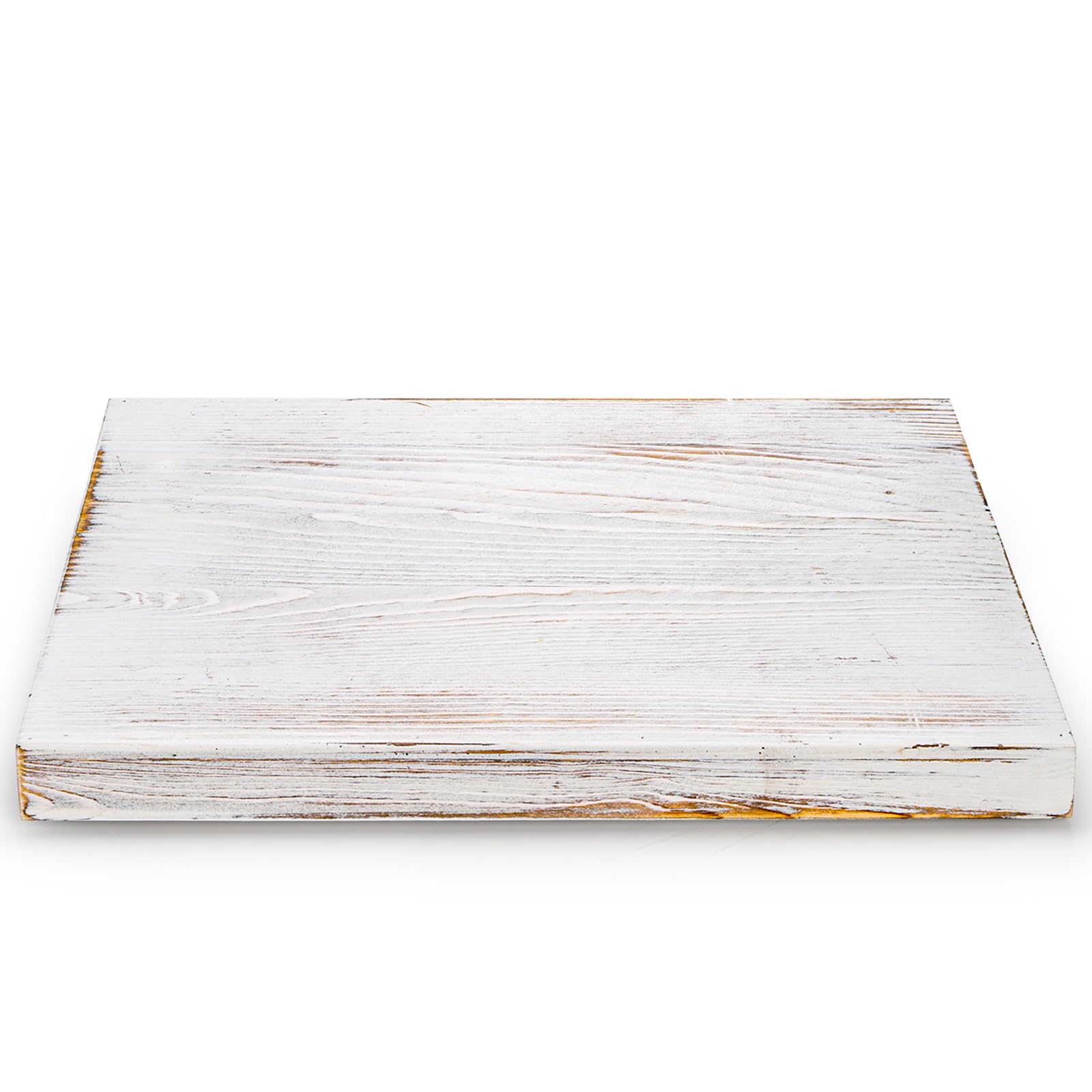 DEAYOU Bandeja de Madera para Servir, Bandeja de Mesa de café de 17 Pulgadas con asa, Bandeja de Desayuno rústica con antorcha para Aperitivos, Barbacoa, Cama, Almuerzo, Mesa de café, Plato de Madera