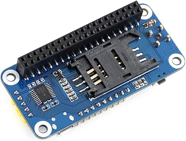 GSM/GPRS/Bluetooth HAT for Raspberry Pi 3B+/3B/2B/Zero/Zero W Based on SIM800C, Allow Pi to Send Messages, Connect to Wireless Internet, Transfer Data via Bluetooth, UART Interface - 4