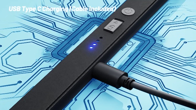 Encendedor electrónico recargable negro AJIJING miniatura 7