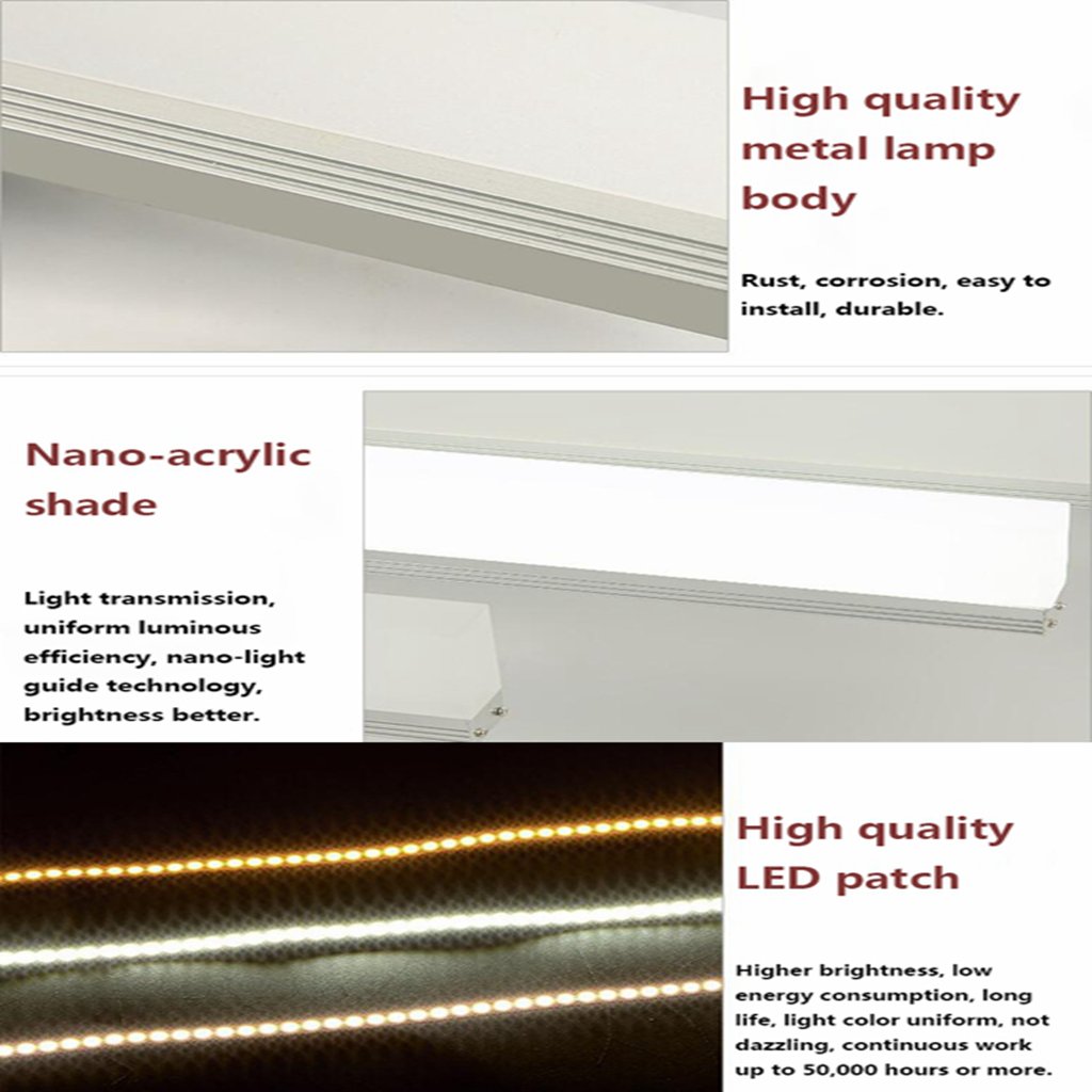 YIQAN Miroir LED Salle De Bain 60cm 15W 1275LM Blanc Froid 6000K - IP44