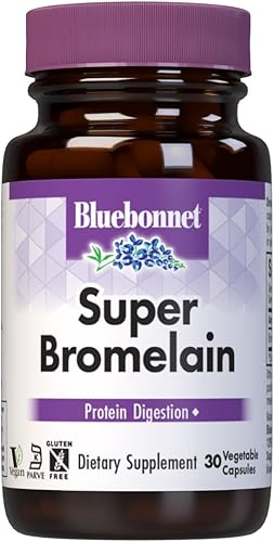 Miniatura 4 de BlueBonnet Cápsulas vegetarianas de súper bromelina, 500 mg, 60 unidades