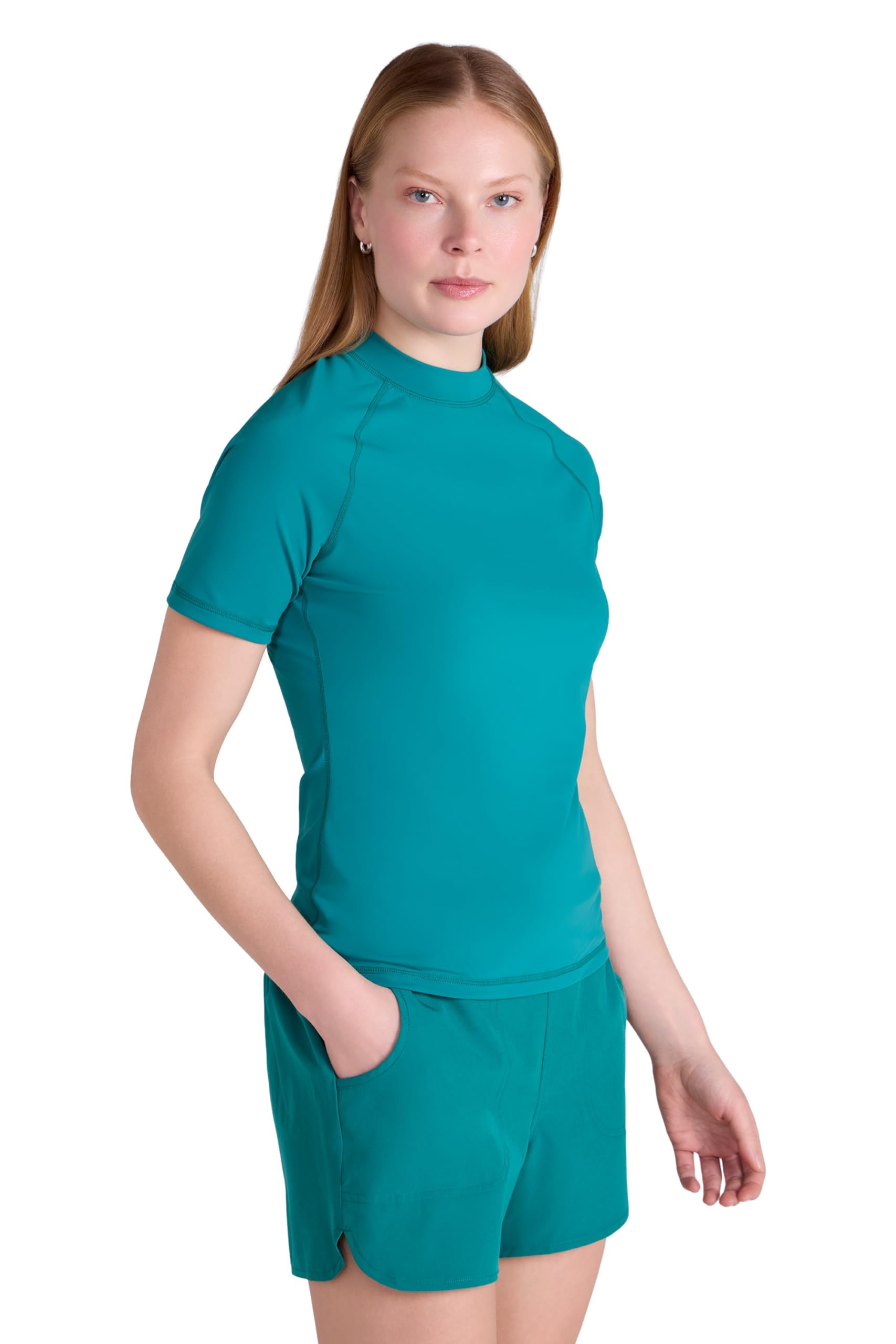 Womens UV Rash Vest - Teal