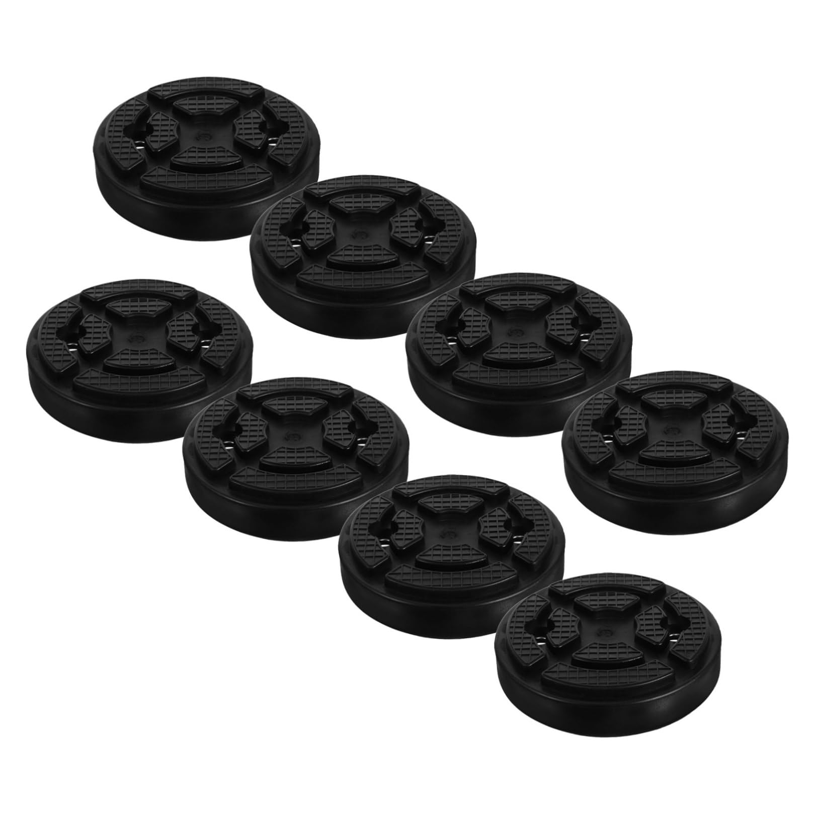 PRETYZOOM 8 Pezzi Cuscinetti in Gomma per Sollevatore Doppio Montante Accessori per Sollevamento Auto Supporti in Gomma Rotondi Resistenti Adatti per Officina Meccanica