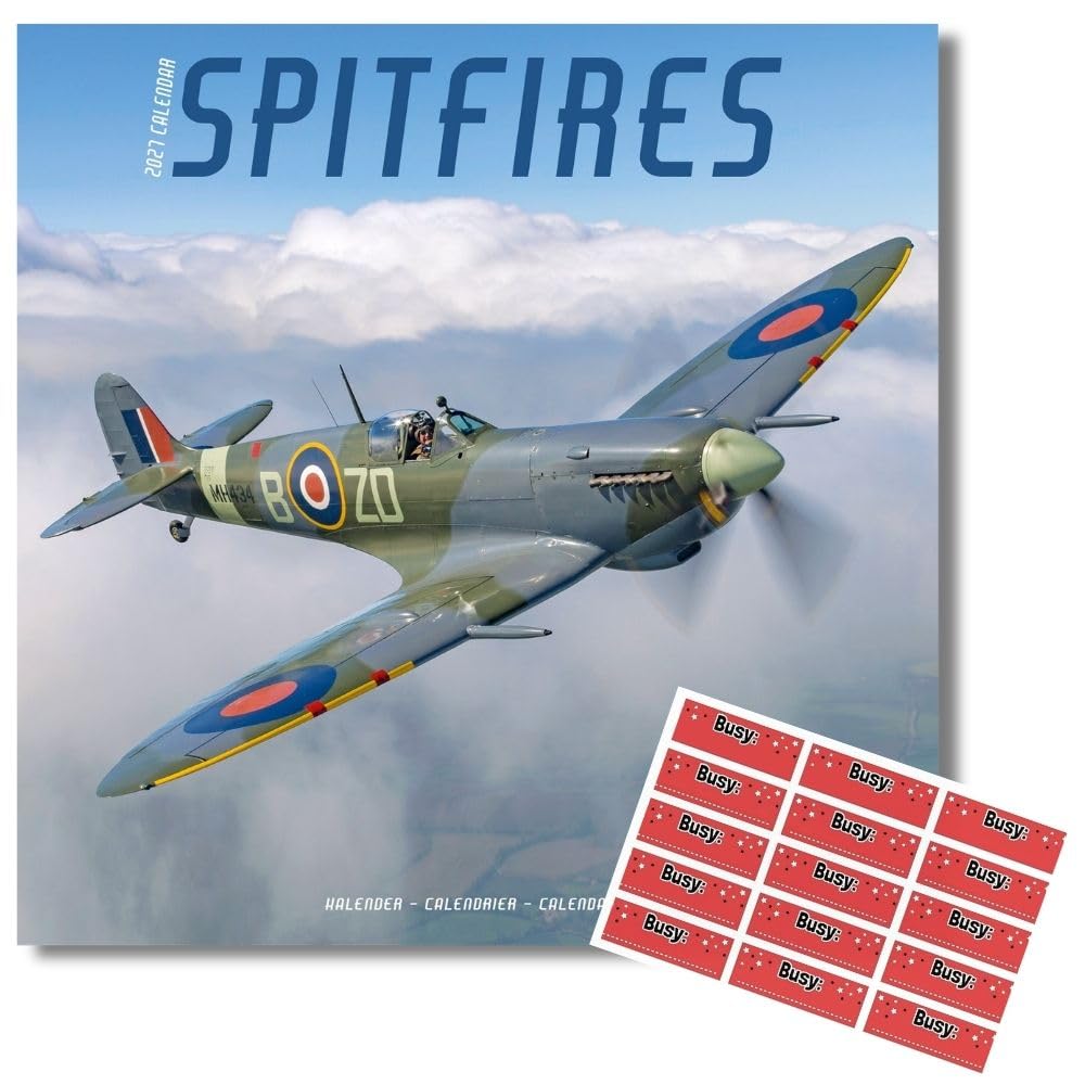 Avonside Spitfires 2027 Square Calendar with Organisational Stickers